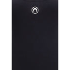 Marine Serre Black Cotton Jumpsuit
