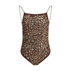 Oséree Brown Polyamide One-Piece Swimsuit
