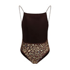 Oséree Brown Polyamide One-Piece Swimsuit