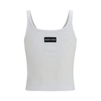 Marine Serre White Cotton T-Shirt