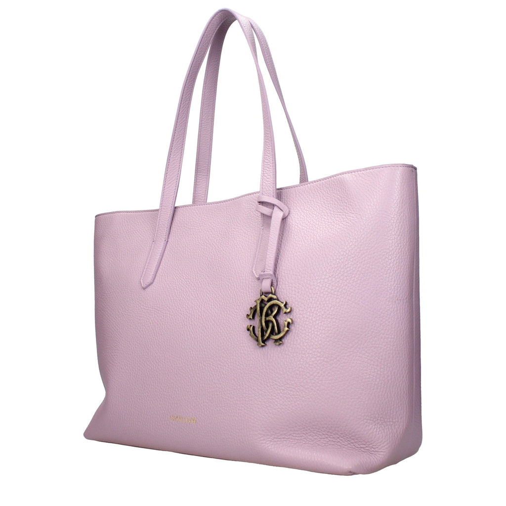 Roberto Cavalli Pink Leather Shoulder Bag