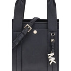 Michael Kors Black Calf Leather Bos Taurus Shoulder Bag