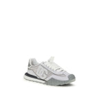 Dolce & Gabbana Gray Calf Leather Bos Taurus Athletic Sneakers