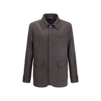 Brioni Brown Wool Coat