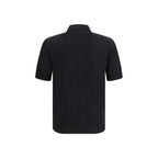Dolce & Gabbana Black Cotton Polo Shirt