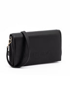 Jimmy Choo Black Avenue Leather Shoulder Strap Bag