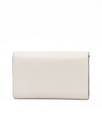 Jimmy Choo White Avenue Leather Shoulder Strap Bag