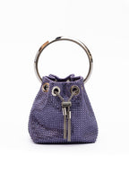 Jimmy Choo Purple Bon Bon Micro Crystals Bucket
