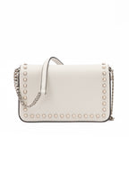 Jimmy Choo White Leather Crossbody Bag
