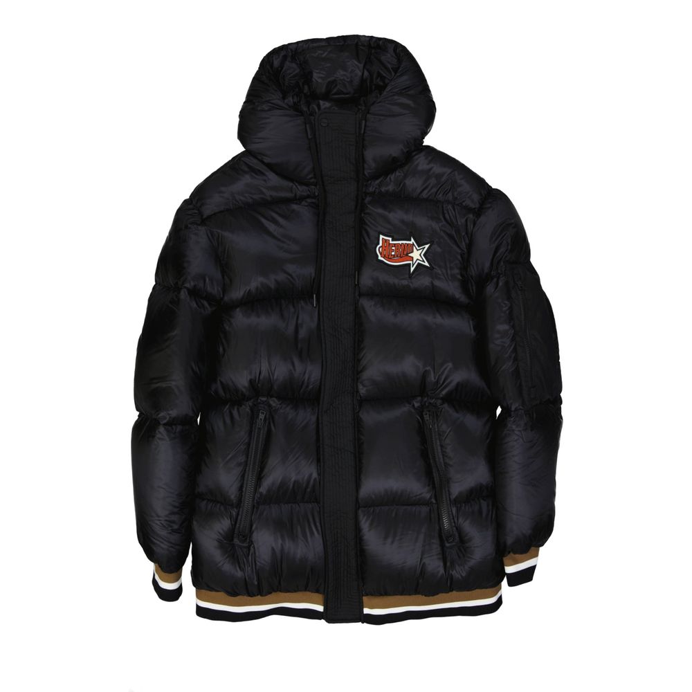 Herno Black Polyamide Bomber