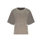 Desigual Grigio Cotton Women Sweatshirt