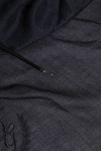 Dolce & Gabbana Blue Cashmere Fringes Wrap Foulard 70cm x 200cm  Scarf Men