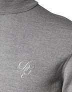 Dolce & Gabbana Gray LongSleeve Turtleneck Pullover Sweater