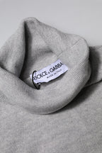 Dolce & Gabbana Gray LongSleeve Turtleneck Pullover Sweater