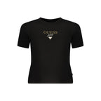 Guess Jeans Black Cotton Women T-Shirt