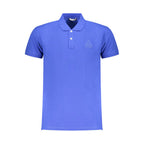 Iceberg Blue Cotton Men Polo Shirt