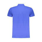 Iceberg Blue Cotton Men Polo Shirt