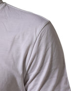 Dolce & Gabbana White Cotton DG Love Patch Crew Neck T-shirt