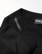 Dolce & Gabbana Black Cotton Sleeveless Men Tank Top T-shirt