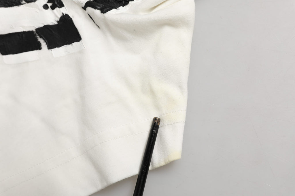 Dolce & Gabbana White Cotton Bandana Print CrewNeck T-shirt