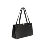 Versace Black Calf Leather Bos Taurus Shoulder Bag