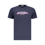 Iceberg Neon Blue Cotton Mens T-Shirt