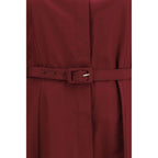 Gabriela Hearst Bordeaux Cotton Casual Dress