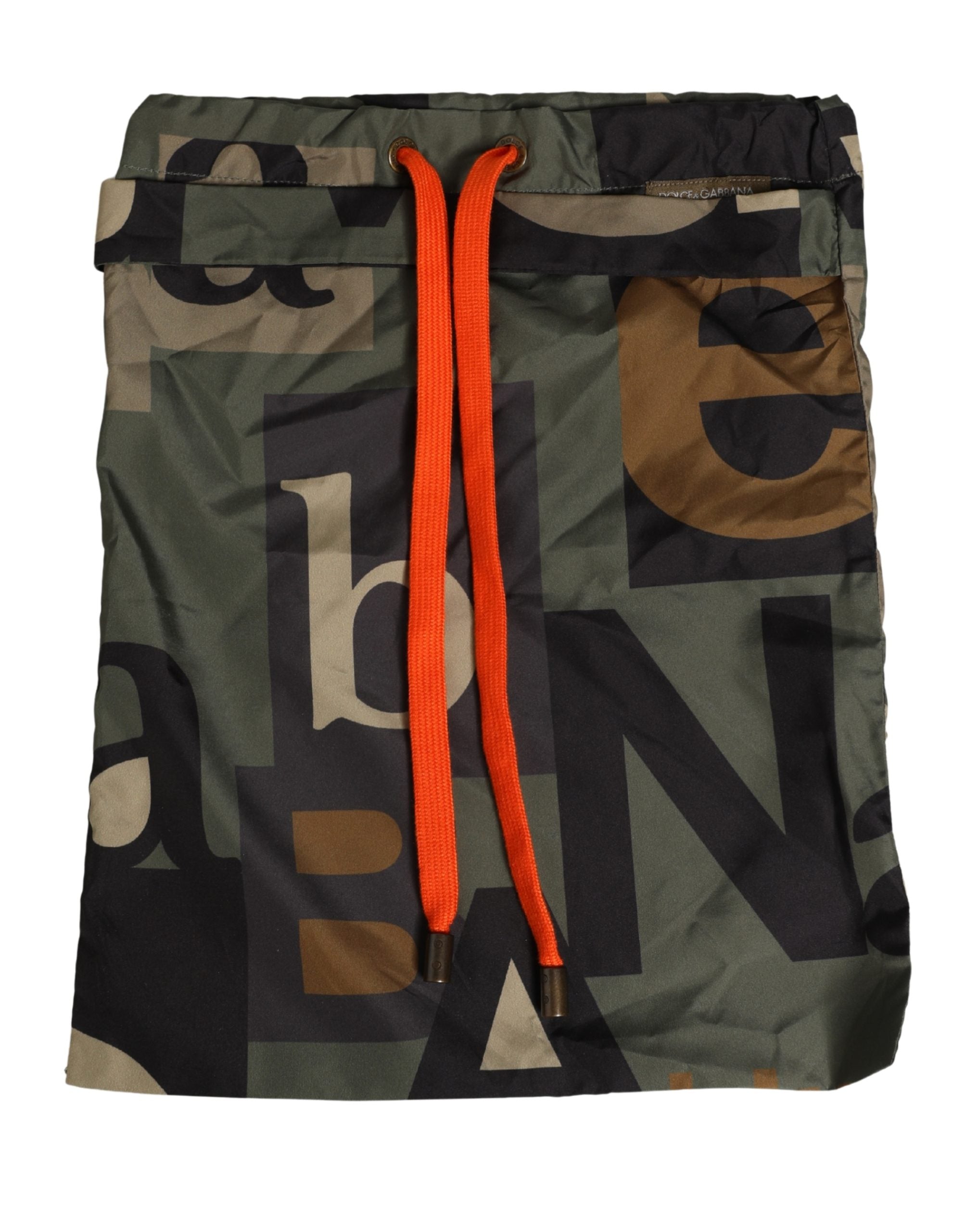 Dolce & Gabbana Multicolor Camouflage High Swim Brief Swimwear