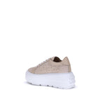 Casadei Beige Other Fibres Platform Sneakers