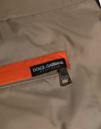 Dolce & Gabbana Brown Cotton Blend Mid Length Boxer Underwear