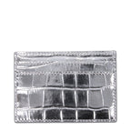Versace Gray Leather Cardholder