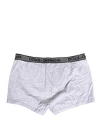 Dolce & Gabbana White Logo Cotton Men Regular Boxer Underwear