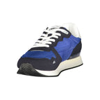 Gas Blue Polyester Men Sneaker