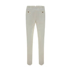 Brunello Cucinelli White Cotton Casual Pants