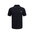 Fred Perry Black Cotton Polo Shirt
