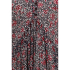 Marant Etoile Purple Cotton Casual Dress