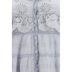 Marant Etoile Blue Cotton Casual Dress