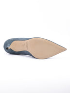 Jimmy Choo Dusk Blue Suede Agnes Pumps