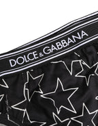 Dolce & Gabbana Black Stars Print Cotton Midi Brief Underwear