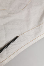 Dolce & Gabbana White Cotton Mid Waist Chino Bermuda Shorts