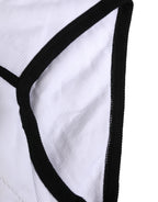 Dolce & Gabbana White Cotton Ribbed Men Brando Brief Underwear