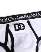 Dolce & Gabbana White Cotton Ribbed Men Brando Brief Underwear