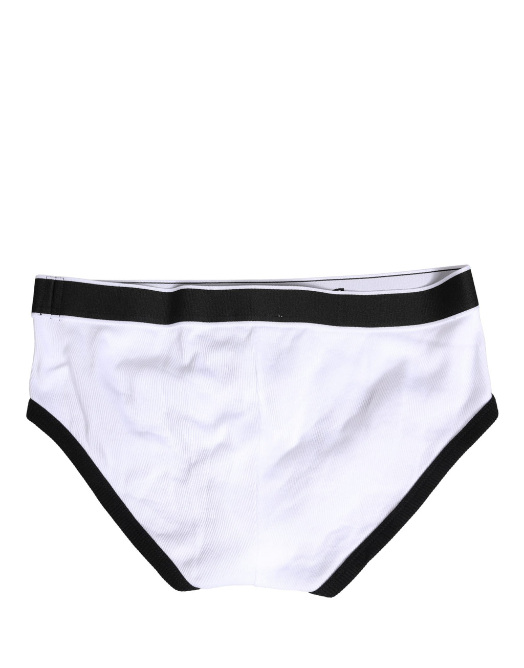 Dolce & Gabbana White Cotton Ribbed Men Brando Brief Underwear