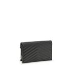 Saint Laurent Black Calf Leather Bos Taurus Shoulder Bag