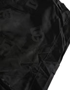 Dolce & Gabbana Black Logo Drawstring Beachwear Shorts Swimwear