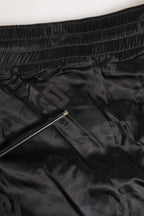Dolce & Gabbana Black Logo Drawstring Beachwear Shorts Swimwear