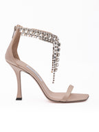 Jimmy Choo Powder Pink Satin Verity 100 Sandals