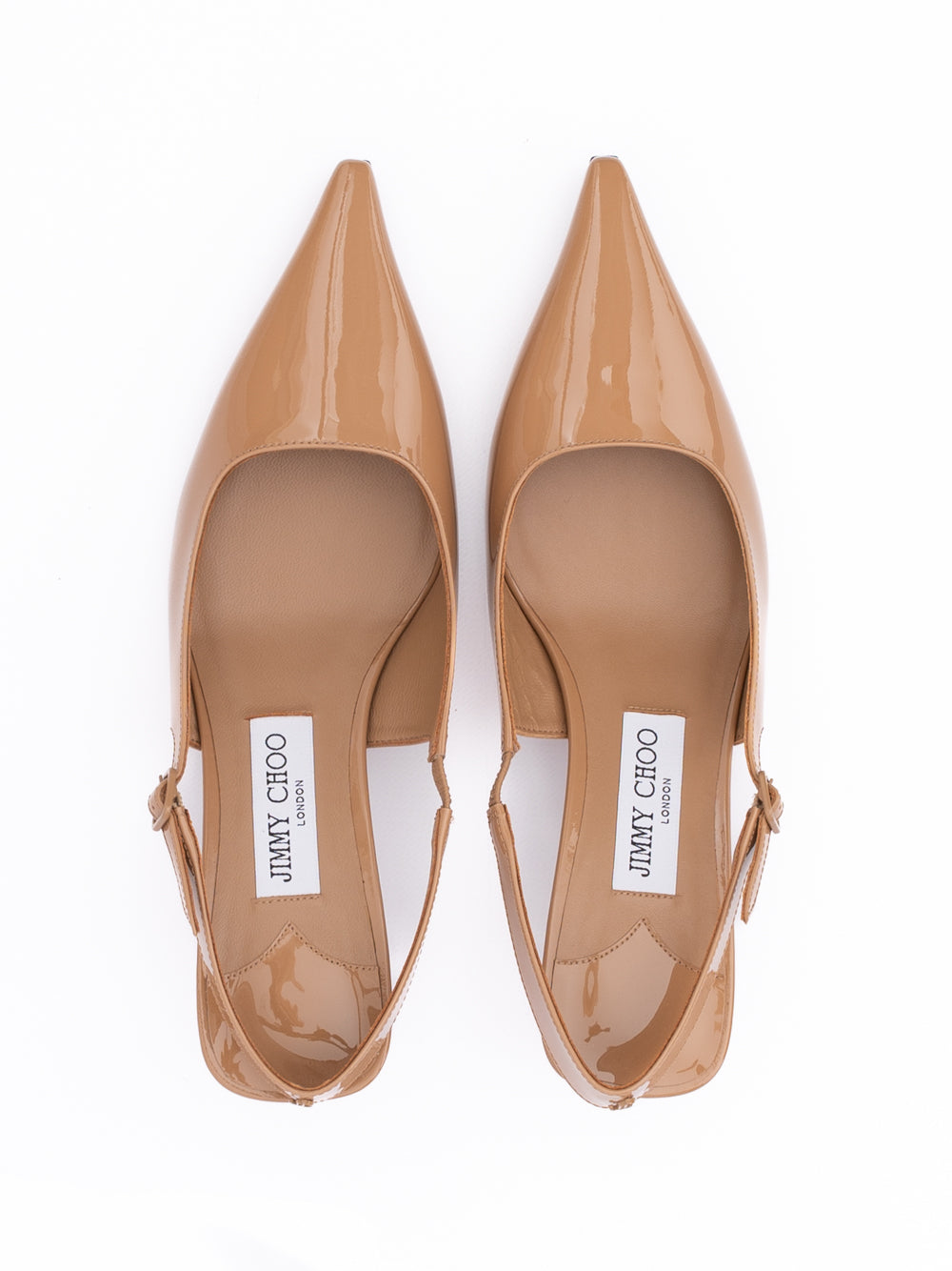 Jimmy Choo Biscuit Amel 50 Slingback Pumps