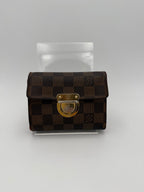 Louis Vuitton LOUIS VUITTON PUSH-LOCK Damier Ebene Wallet