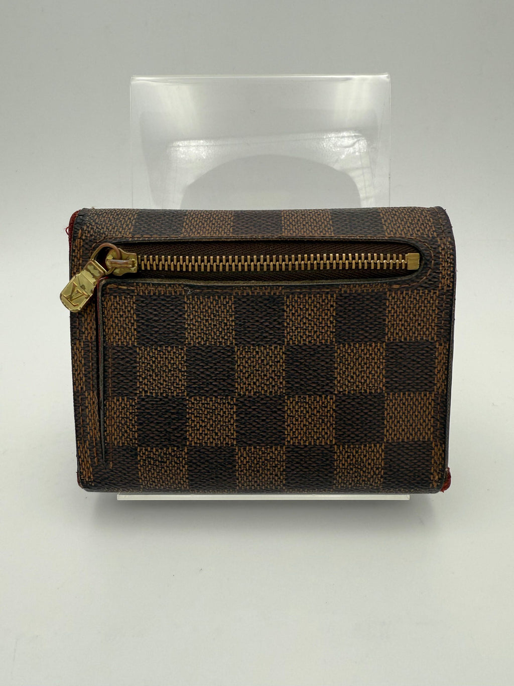 Louis Vuitton LOUIS VUITTON PUSH-LOCK Damier Ebene Wallet
